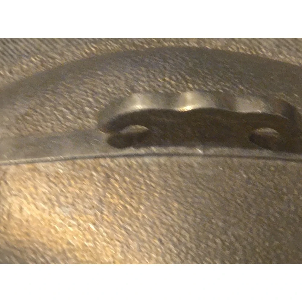 Vintage Guardian Service Ware 2-Qt Triangle Pot w/ Original Metal Hammered Lid